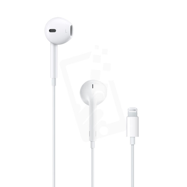 Apple lightning headset in white color
