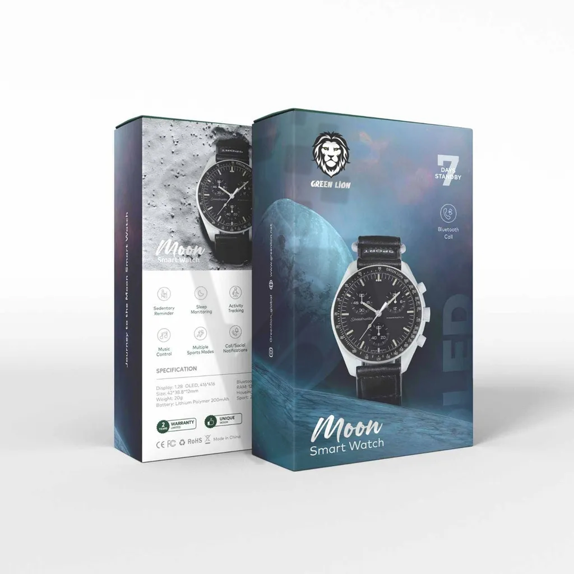 Green Lion Journey Smart Watch - Moon | Saturn - Image 4