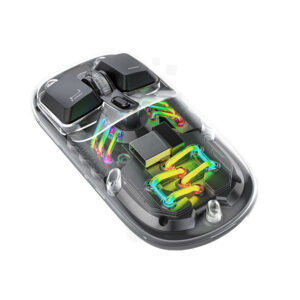 Porodo Transparent Mouse 2.4G and Bluetooth Dual Mode