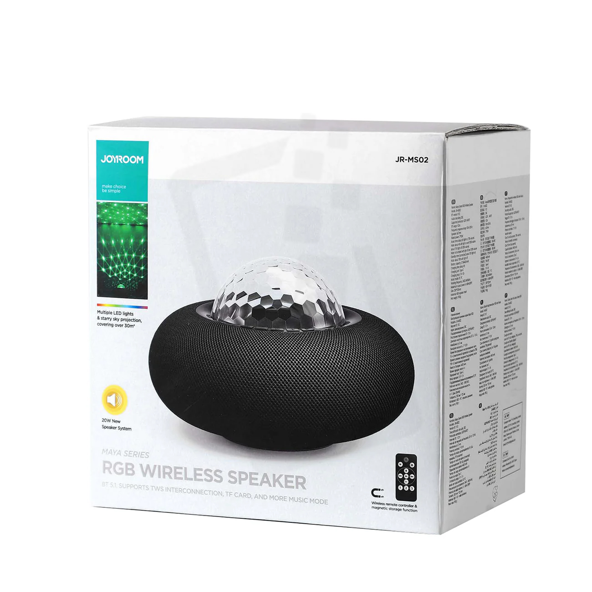 iDealz - JOYROOM MS02 – RGB Wireless Speaker