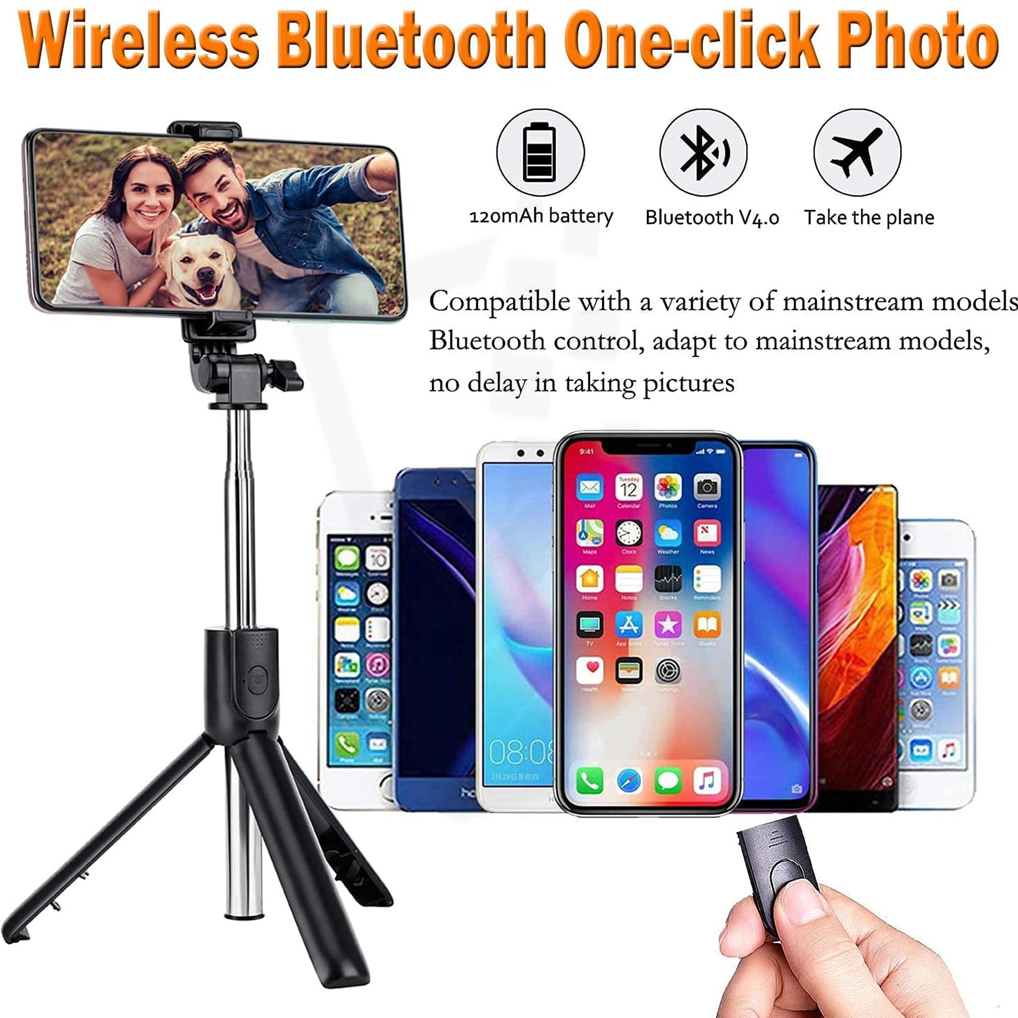 Q07 Bluetooth Integrated Selfie Stick - Image 7